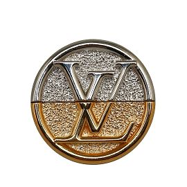 Louis Vuitton Broche redondo con logotipo M69645 Dorado