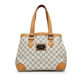 Louis Vuitton-Louis Vuitton Damier Azur Hampstead PM  Canvas Handbag N51207 in Good condition-White