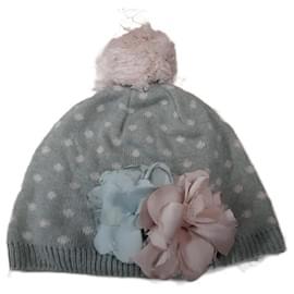 Monnalisa-Hats Beanies Gloves-Taupe,Olive green