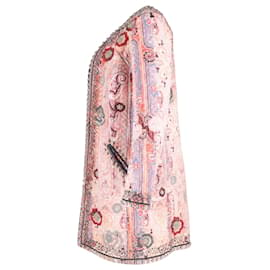 Isabel Marant-Isabel Marant Juliana Embellished Coat in Pink Cotton-Pink