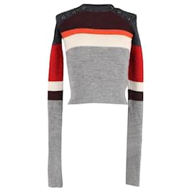 Isabel Marant-Isabel Marant Doyle Colorblock Striped Sweater in Multicolor Wool-Multiple colors