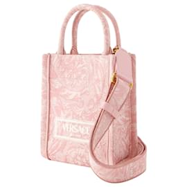 Versace-Athena Mini Tote Bag - Versace - Cotton - Pink-Pink