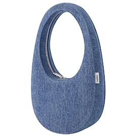 Coperni-Denim Mini Swipe Bag - Coperni - Toile - Bleu Délavé-Bleu