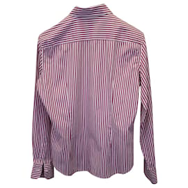 Loro Piana-Gestreiftes Hemd mit Knöpfen von Loro Piana aus roter Baumwolle-Andere