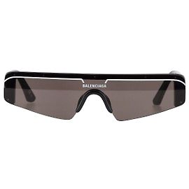 Occhiali da sole da sci Balenciaga in acetato nero Nero