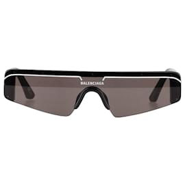 Balenciaga-Óculos de sol Balenciaga Ski em acetato preto-Preto