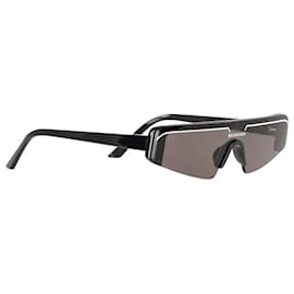 Balenciaga-Gafas de sol de esquí Balenciaga en acetato negro-Negro
