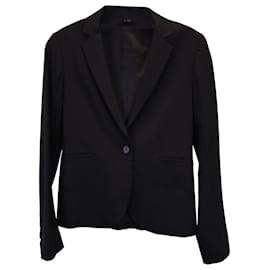 Theory-Theory Single-Breasted Blazer in Black Polyester-Black