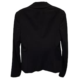 Theory-Theory Single-Breasted Blazer in Black Polyester-Black