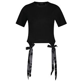 T-shirt Bow Tails - Simone Rocha - Cotone - Nera Nero