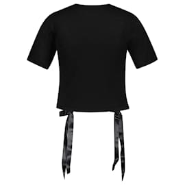 Simone Rocha-Bow Tails T-Shirt - Simone Rocha - Cotton - Black-Black