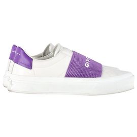 Baskets Givenchy City Sport en cuir blanc Blanc