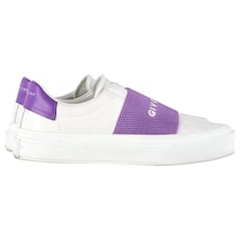 Givenchy-Baskets Givenchy City Sport en cuir blanc-Blanc