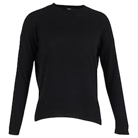 Theory-Theory Round Neck Jumper in Black Cashmere-Black