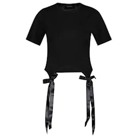 Simone Rocha-Bow Tails T-Shirt – Simone Rocha – Baumwolle – Schwarz-Schwarz