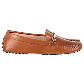 Tod's-Tod's Gommini Loafers in Brown Leather-Brown