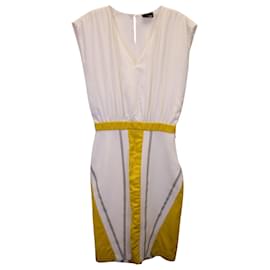 Fendi-Robe sans manches Fendi en viscose blanche-Autre,Imprimé python