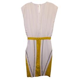 Fendi-Fendi Sleeveless Dress in White Viscose-Other,Python print