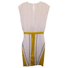 Fendi-Robe sans manches Fendi en viscose blanche-Autre,Imprimé python