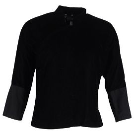 Comme Des Garcons Comme Des Garçons Jacke mit Viertelärmeln aus schwarzem Polyester Schwarz