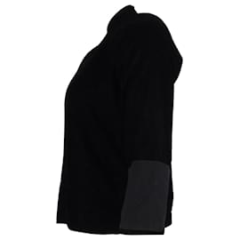 Comme Des Garcons-Comme Des Garçons Jacke mit Viertelärmeln aus schwarzem Polyester-Schwarz