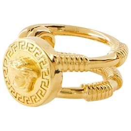 Versace-Medusa-Sicherheitsnadelring – Versace – Metall – Gold-Metallisch