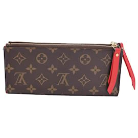 Louis Vuitton-Carteira Louis Vuitton Monogram Adele em tela marrom-Marrom