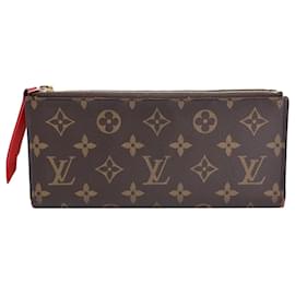 Louis Vuitton-Cartera Louis Vuitton Monogram Adele en lona marrón-Castaño