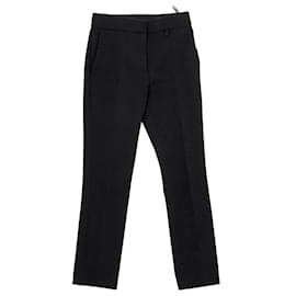 Givenchy-Givenchy Cigarette Trousers in Black Viscose-Black