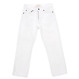Jeans The Row Lesley Denim em algodão branco Branco