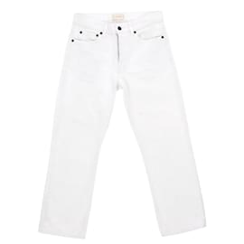 The row-Jeans The Row Lesley Denim em algodão branco-Branco