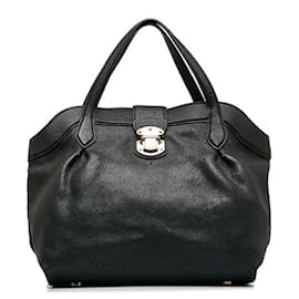 Louis Vuitton-Louis Vuitton Monogram Mahina Cirrus PM  Leather Handbag M93465 in Good condition-Black