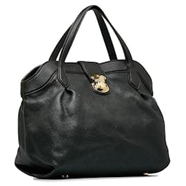 Louis Vuitton-Borsa a mano in pelle Louis Vuitton Monogram Mahina Cirrus PM M93465 in buone condizioni-Nero