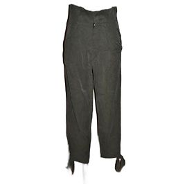 Reformation Tencel Hose mit hoher Taille Khaki Khaki