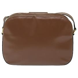 Céline-CELINE Shoulder Bag Leather Brown Auth ar10843b-Brown