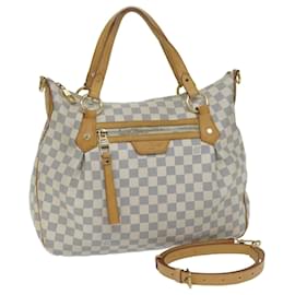 Louis Vuitton-LOUIS VUITTON Damier Azur Ivora MM Shoulder Bag 2way N41133 LV Auth 59834-Other