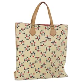 Burberry-BURBERRY Blue Label Tote Bag Canvas Beige Auth yb423-Beige