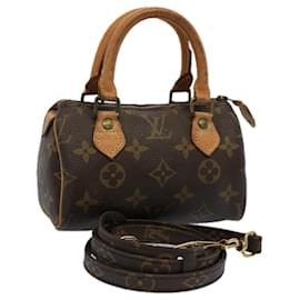 Louis Vuitton-LOUIS VUITTON Monogramm Mini Speedy Handtasche Vintage M.41534 LV Auth 55003-Monogramm