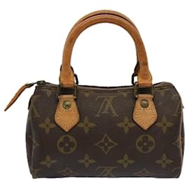 Louis Vuitton-Bolsa de mão LOUIS VUITTON Monogram Mini Speedy Vintage M41534 Autenticação de LV 55003-Monograma