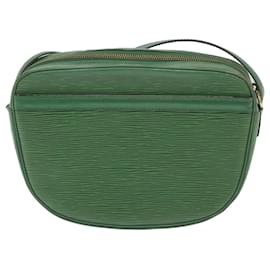 Louis Vuitton-LOUIS VUITTON Epi Jeune Fille MM Bolsa de Ombro Verde M52154 Autenticação de LV 59302-Verde
