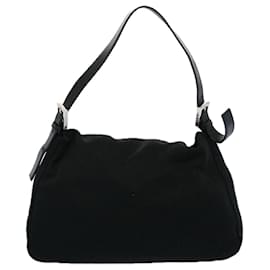 Fendi-FENDI Mamma Baguette Shoulder Bag Nylon Black 2308 26325 008 Auth ep2426-Black