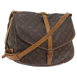 Louis Vuitton-Louis Vuitton Monograma Saumur 35 Bolsa de ombro M42254 LV Auth ar10836b-Monograma