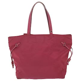 Prada-Prada Tote Bag Nylon Rosa Auth 59700-Rosa