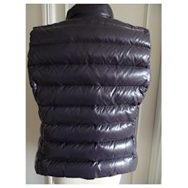 Moncler-MONCLER GHANY SLEEVELESS DOWN JACKET Navy blue-Navy blue