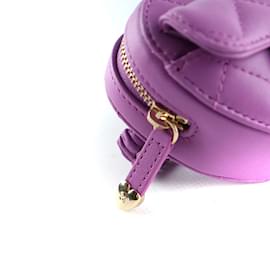 Chanel-CHANEL Portefeuilles T.  Cuir-Violet