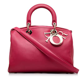 Dior-Pink Dior Leather Satchel-Pink