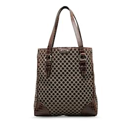 Céline-Brown Celine Macadam Tote-Brown