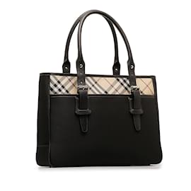 Burberry-Cabas Burberry Nova Check noir-Noir