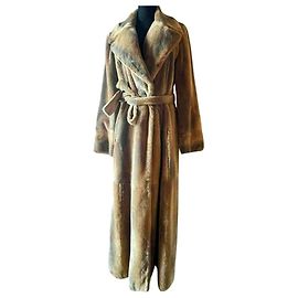 Gabardina larga de pelo sintético Sportmax Beige