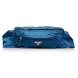 Prada-Prada Blue Tessuto Belt Bag-Blue